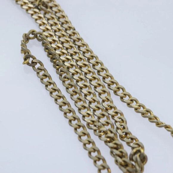 Christian Dior Chain Shoulder Bag Leather Brown Auth yk15370 - Picture 9 of 15